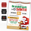 pancakes with santa flyer school pto pta